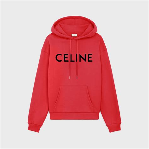 celine paris loose sweatshirt in cotton fleece.